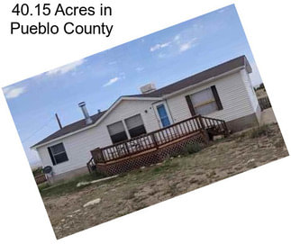 40.15 Acres in Pueblo County