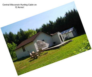 Central Wisconsin Hunting Cabin on 12 Acres!
