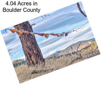 4.04 Acres in Boulder County