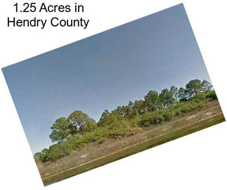 1.25 Acres in Hendry County