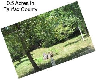 0.5 Acres in Fairfax County