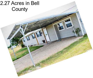 2.27 Acres in Bell County