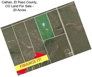 Calhan, El Paso County, CO Land For Sale - 20 Acres