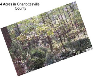 4 Acres in Charlottesville  County