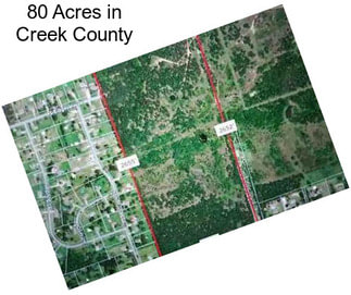 80 Acres in Creek County