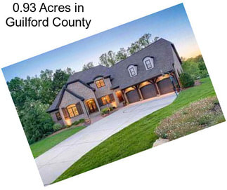 0.93 Acres in Guilford County