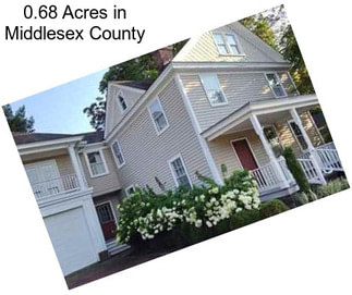 0.68 Acres in Middlesex County