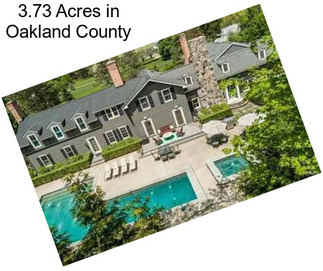 3.73 Acres in Oakland County