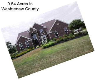 0.54 Acres in Washtenaw County