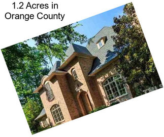 1.2 Acres in Orange County
