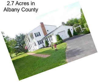2.7 Acres in Albany County