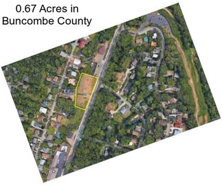 0.67 Acres in Buncombe County