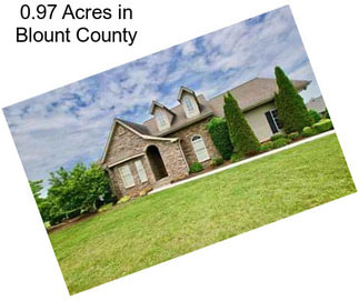 0.97 Acres in Blount County