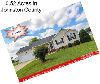 0.52 Acres in Johnston County