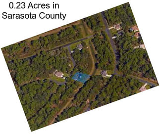 0.23 Acres in Sarasota County
