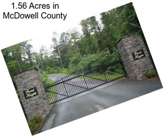 1.56 Acres in McDowell County