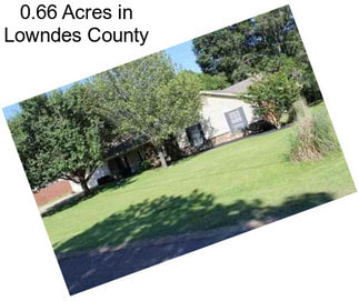 0.66 Acres in Lowndes County