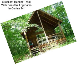 Excellent Hunting Tract With Beautiful Log Cabin In Central MI