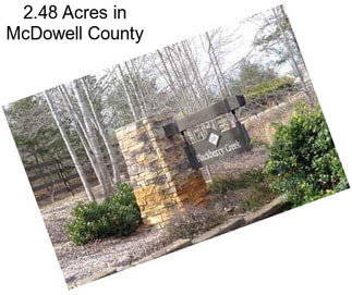 2.48 Acres in McDowell County