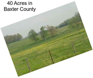 40 Acres in Baxter County