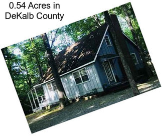 0.54 Acres in DeKalb County