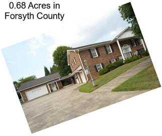 0.68 Acres in Forsyth County