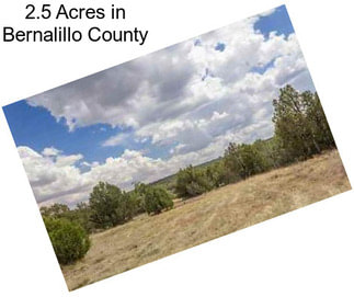 2.5 Acres in Bernalillo County