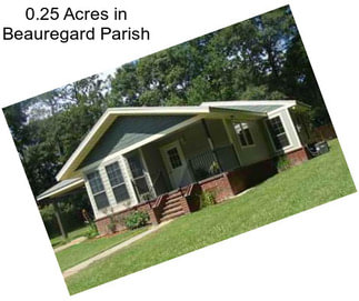 0.25 Acres in Beauregard Parish