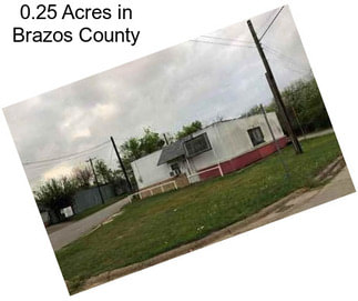 0.25 Acres in Brazos County