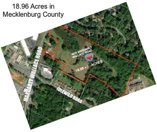 18.96 Acres in Mecklenburg County