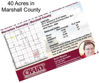 40 Acres in Marshall County