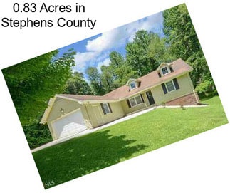 0.83 Acres in Stephens County