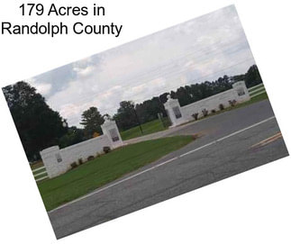 179 Acres in Randolph County