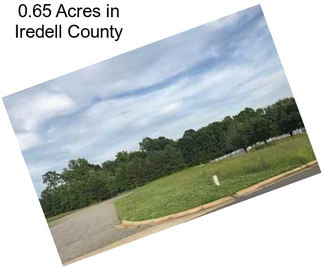 0.65 Acres in Iredell County