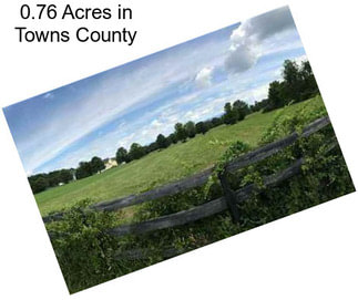 0.76 Acres in Towns County