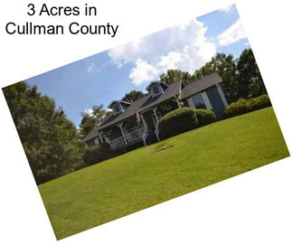 3 Acres in Cullman County