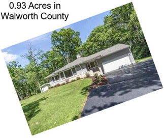 0.93 Acres in Walworth County