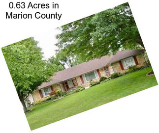 0.63 Acres in Marion County
