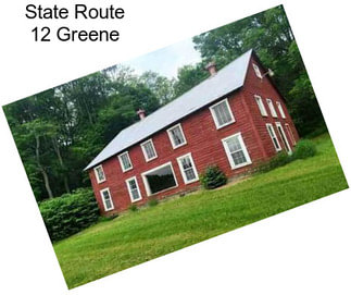 State Route 12 Greene