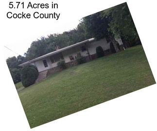 5.71 Acres in Cocke County