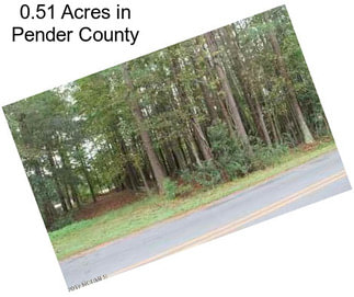 0.51 Acres in Pender County