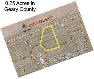 0.25 Acres in Geary County