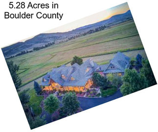 5.28 Acres in Boulder County
