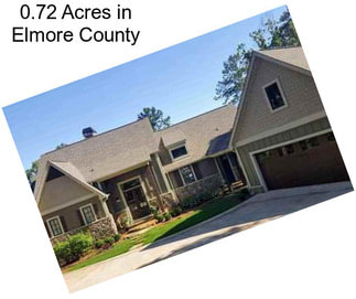 0.72 Acres in Elmore County
