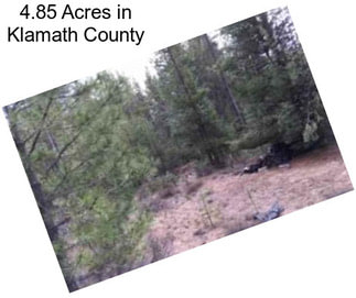 4.85 Acres in Klamath County