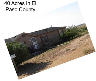 40 Acres in El Paso County