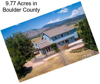 9.77 Acres in Boulder County