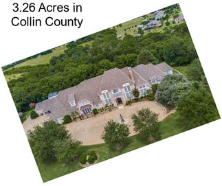 3.26 Acres in Collin County