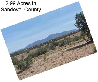 2.99 Acres in Sandoval County