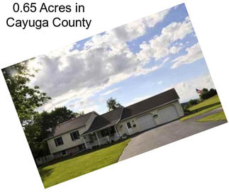 0.65 Acres in Cayuga County